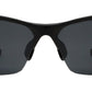 XD PL 384 - Polarized Aluminum-Magnesium Alloy Full Frame Rectangular Semi Rimless Sunglasses