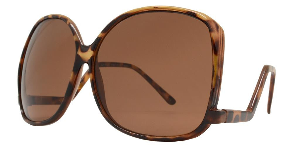 Wholesale - 7312 - Oversized Women's Slim Frame Fashion Sunglasses - Dynasol Eyewear