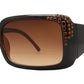 Wholesale - 7374 - Chunky Square Women's Sunglasses with Rhinestones - Dynasol Eyewear