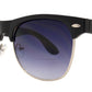 Wholesale - 7581 - Retro Horn Rimmed Wholesale Sunglasses with Smoke Lens - Dynasol Eyewear