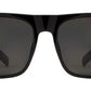 Wholesale - 7633 Black SD - Classic Square Sports Sunglasses with Super Dark Lens - Dynasol Eyewear