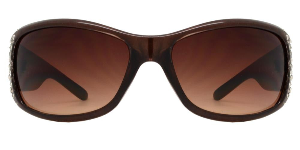 Wholesale - 7808 BX - Women's Rectangular Fashion Sunglasses with Rhinestones - Dynasol Eyewear