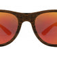 Wholesale - 7947 RVC - Classic Horn Rimmed Faux Wood Sunglasses with Color Mirror Lens - Dynasol Eyewear