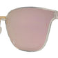 Wholesale - 7962 - Square Horn Rimmed Flat Lens Metal Bridge Plastic Sunglasses - Dynasol Eyewear