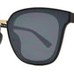 Wholesale - 7962 - Square Horn Rimmed Flat Lens Metal Bridge Plastic Sunglasses - Dynasol Eyewear