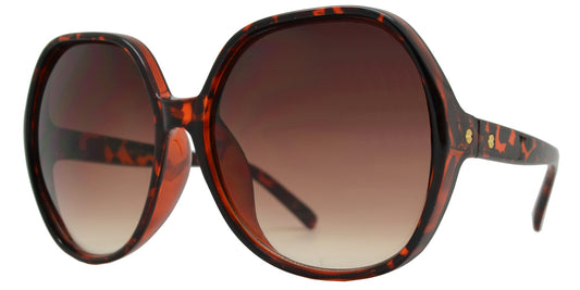 Wholesale - 7990 - Large Oval Plastic Sunglasses - Dynasol Eyewear