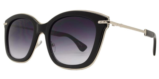 Wholesale - 8108 - Square Horn Rimmed Sunglasses with Metal Temple - Dynasol Eyewear