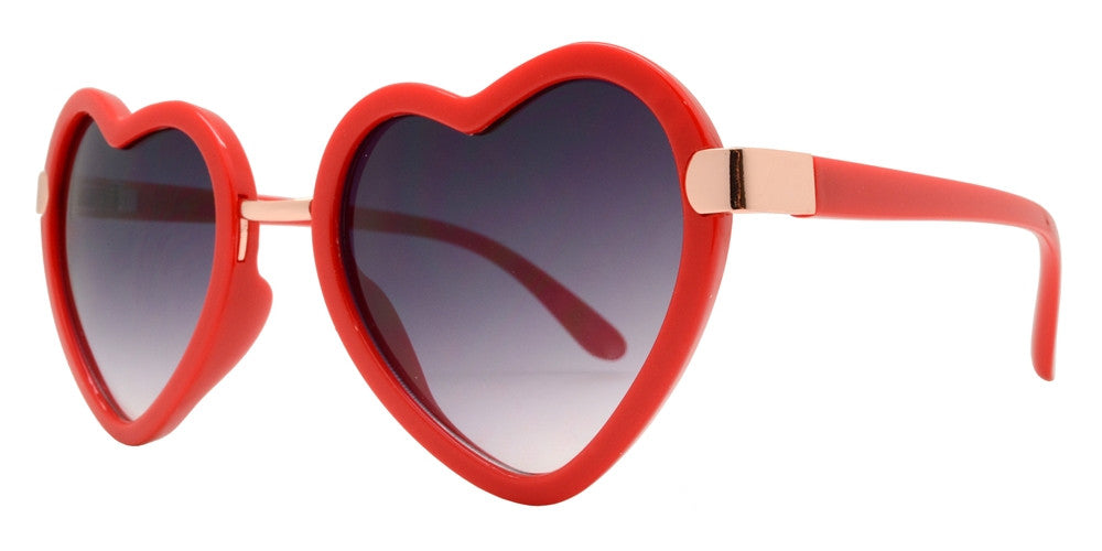 Wholesale - 8508 - Women's Plastic Heart Sunglasses - Dynasol Eyewear