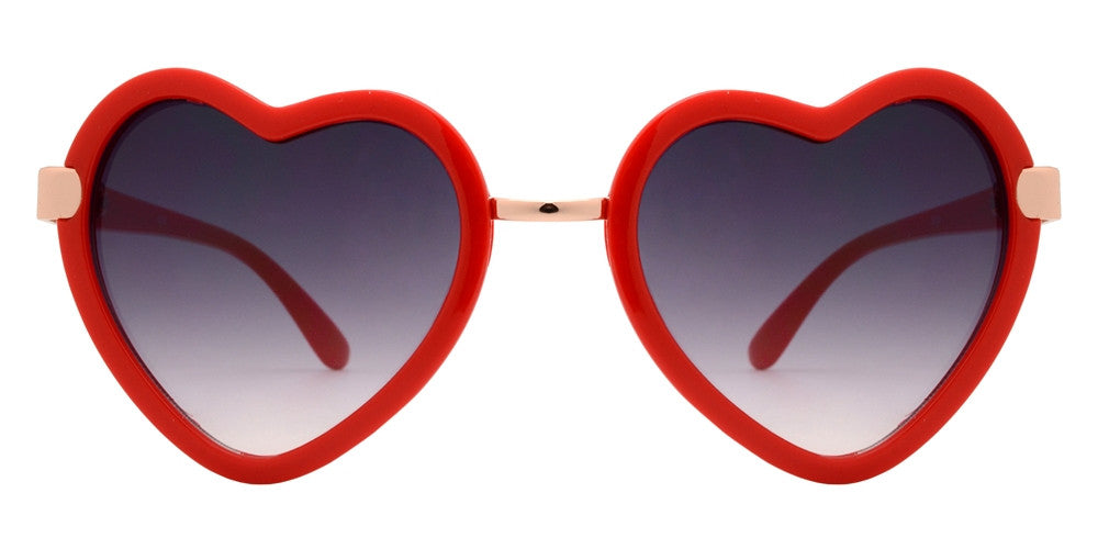 Wholesale - 8508 - Women's Plastic Heart Sunglasses - Dynasol Eyewear