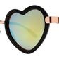 Wholesale - 8508 - Women's Plastic Heart Sunglasses - Dynasol Eyewear