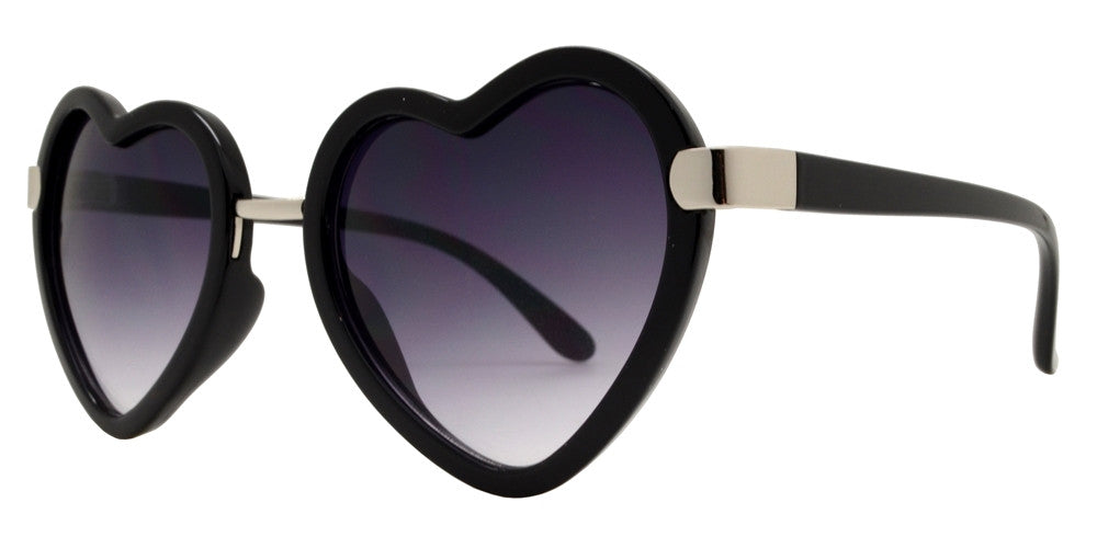 Wholesale - 8508 - Women's Plastic Heart Sunglasses - Dynasol Eyewear