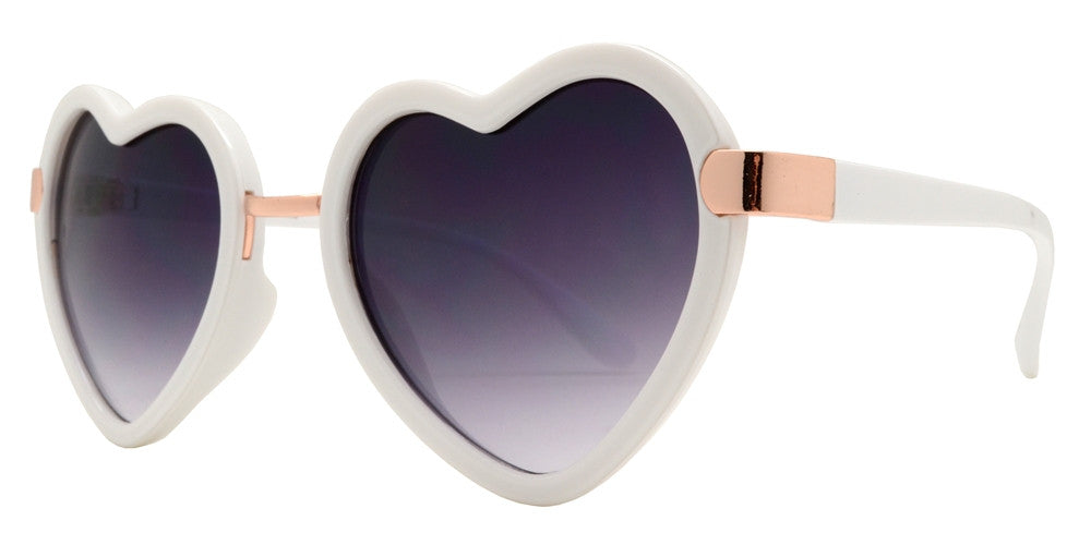 Wholesale - 8508 - Women's Plastic Heart Sunglasses - Dynasol Eyewear