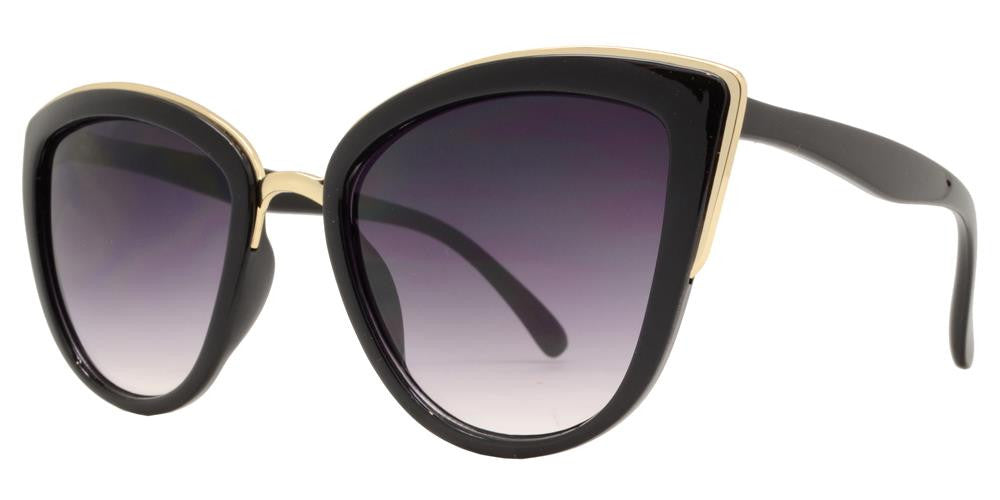 Wholesale - 8523 - Women's Plastic Cat Eye Sunglasses - Dynasol Eyewear