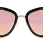PL 8523 Pink RVC - Polarized Cat Eye Sunglasses with Pink Mirror Lens
