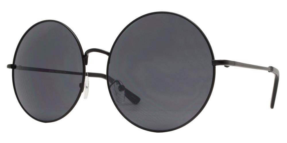 Wholesale - 8678 - Oversized Round Metal Sunglasses - Dynasol Eyewear