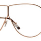 Wholesale - 8693 Clear - Flat Top Shield Metal Sunglasses with Clear Lens - Dynasol Eyewear
