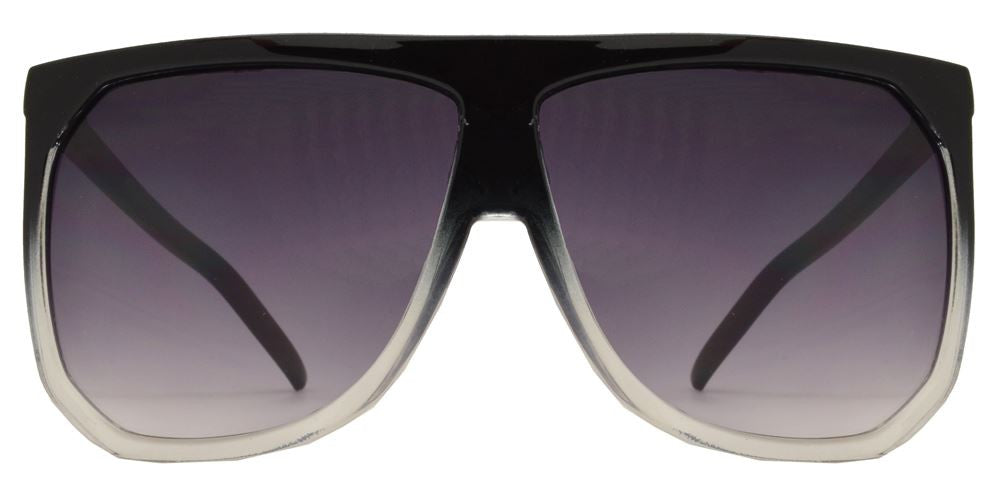 Wholesale - 8703 - Large Square Flat Top Plastic Sunglasses - Dynasol Eyewear