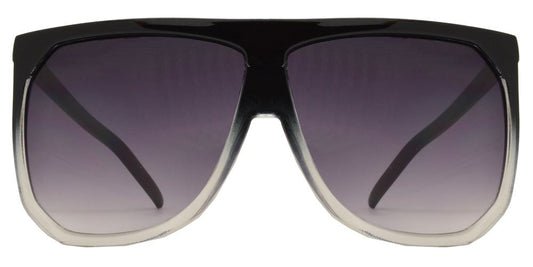 Wholesale - 8703 - Large Square Flat Top Plastic Sunglasses - Dynasol Eyewear