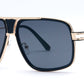 8799 - Square Flat Top Metal Sunglasses