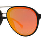Wholesale - 8820 RVC - Retro Oval Shaped Sunglasses with Color Mirror Flat Lens - Dynasol Eyewear