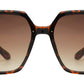 Wholesale - 8836 - Square Plastic Sunglasses with Flat Lens - Dynasol Eyewear