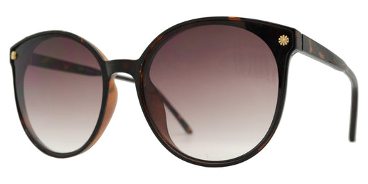 Wholesale - 8838 - Plastic Horn Rim Sunglasses with Flower Accent - Dynasol Eyewear