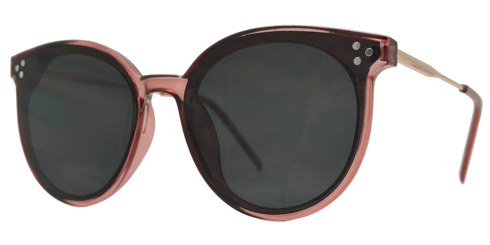 Wholesale - 8847 - Round Horn Rimmed Plastic Sunglasses - Dynasol Eyewear