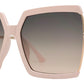 Wholesale - 8855 - Square Flat Lens Plastic Sunglasses - Dynasol Eyewear