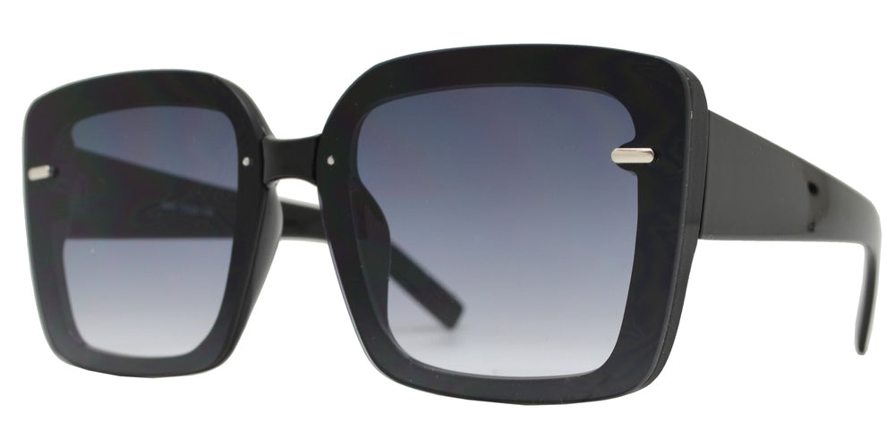 Wholesale - 8869 - Plastic Square Rimless Sunglasses - Dynasol Eyewear