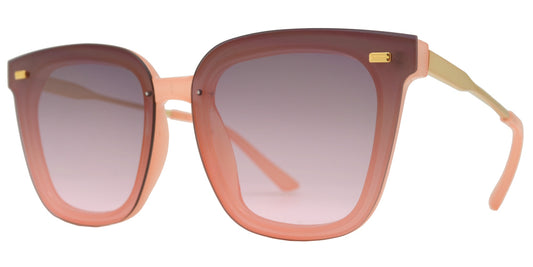 Wholesale - 8872 - Plastic Rimless Horn Rimmed Sunglasses - Dynasol Eyewear