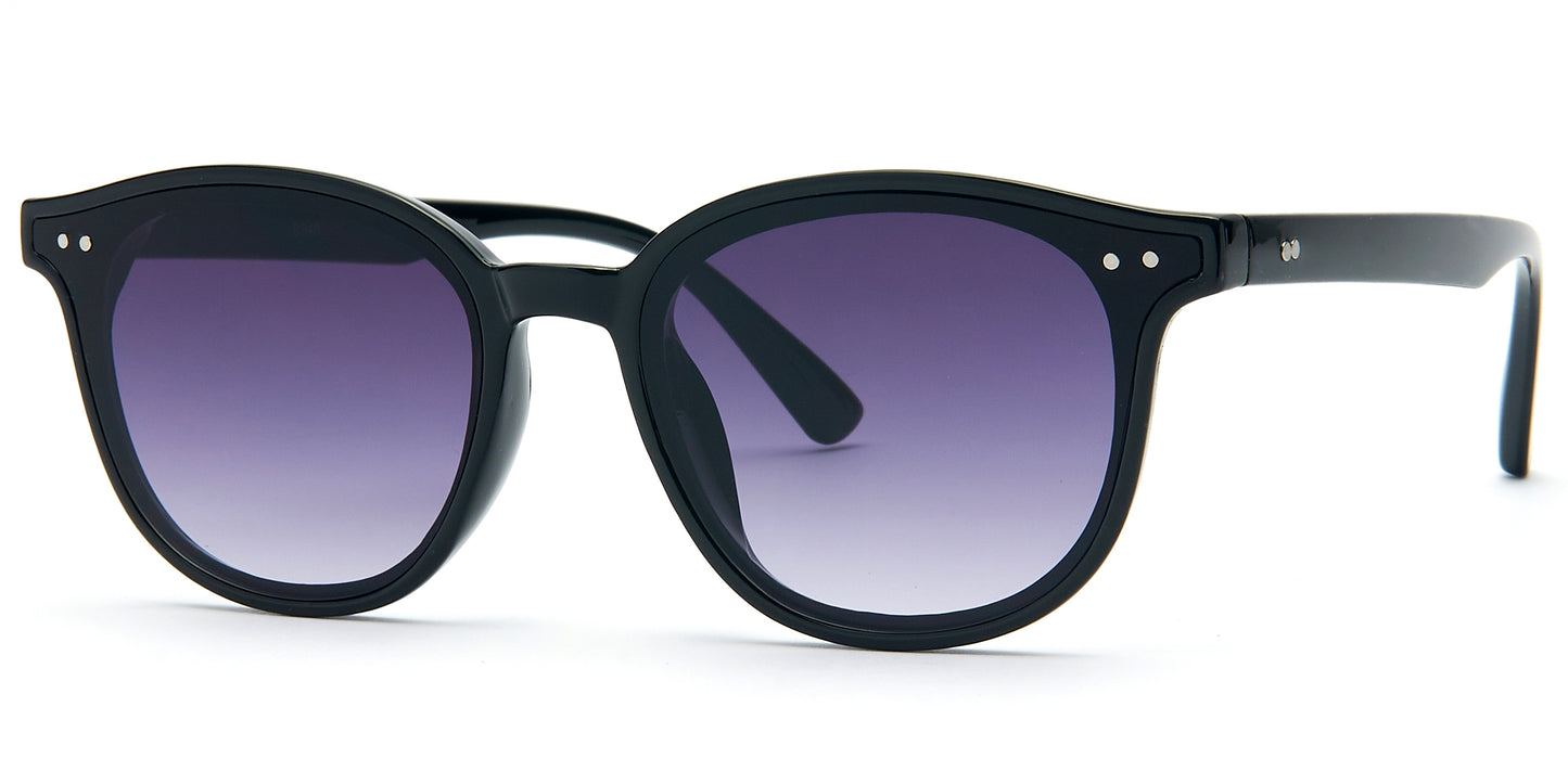 8948 - Fashion Plastic Round Cat Eye Sunglasses