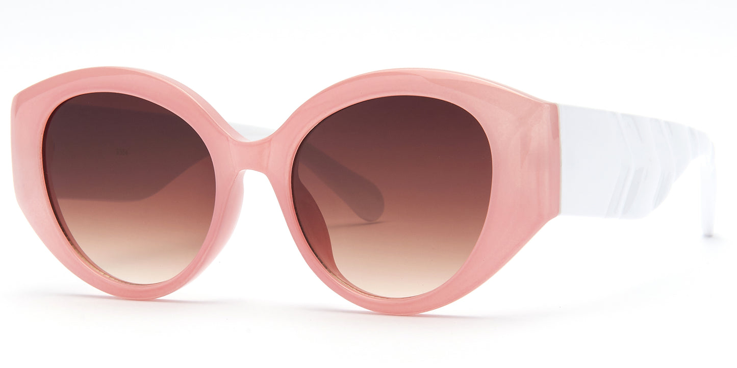 8954 - Fashion Plastic Oval Sunglasses