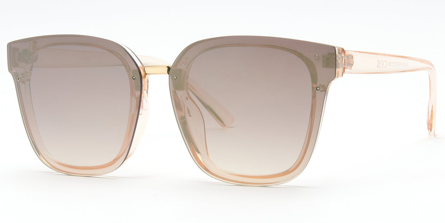 8956 - Fashion Plastic Rimless Sunglasses