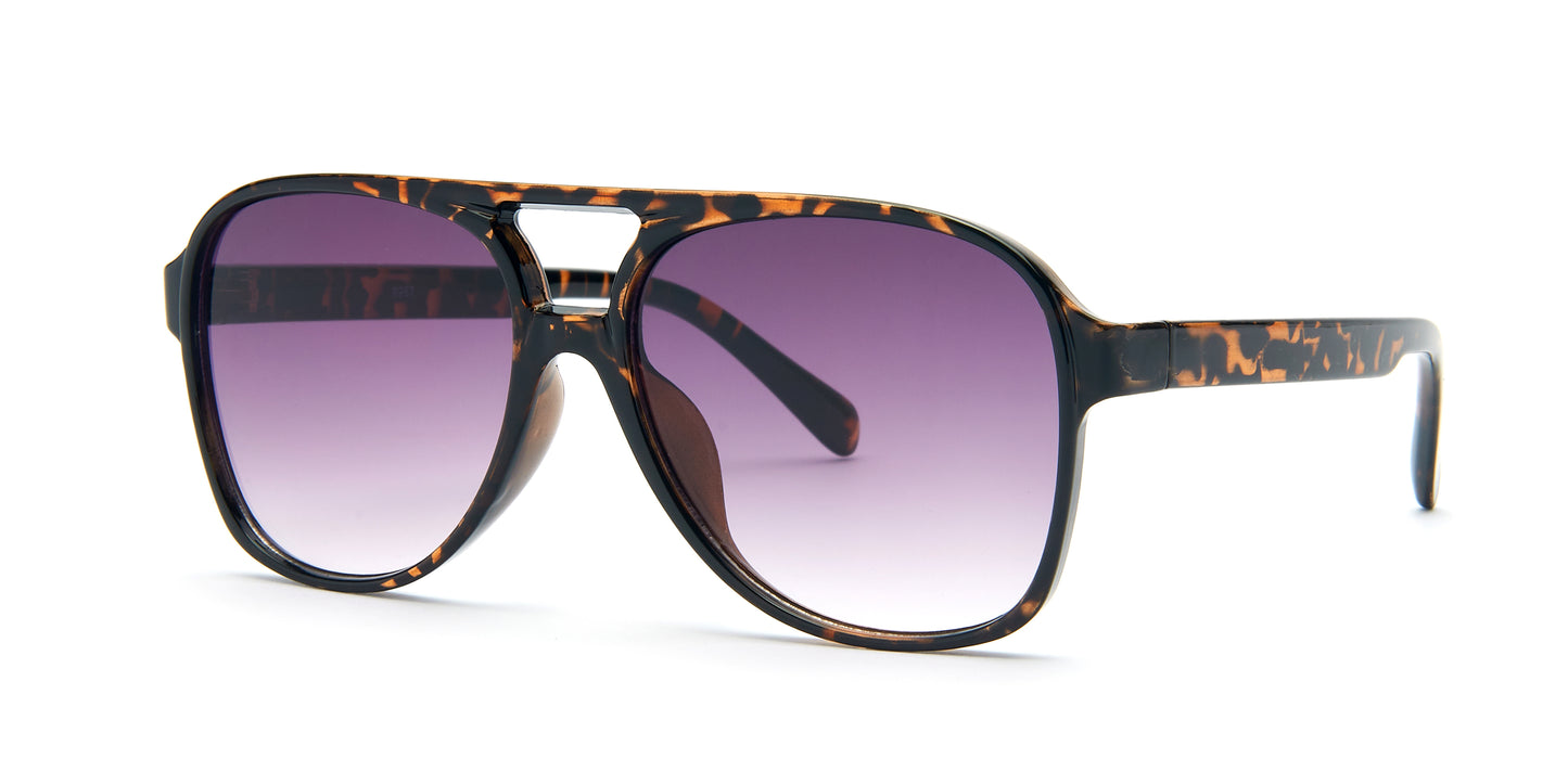 8957 - Plastic Flat Top Sunglasses