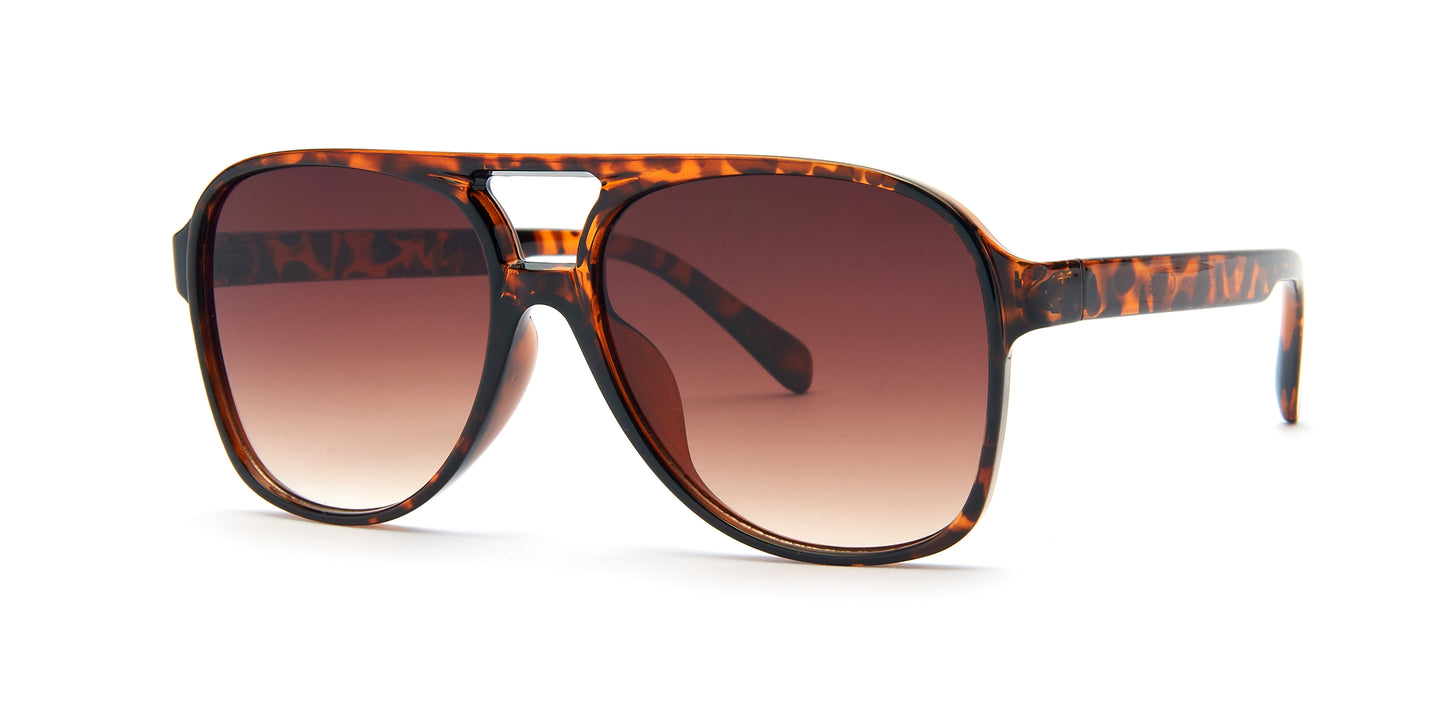 8957 - Plastic Flat Top Sunglasses