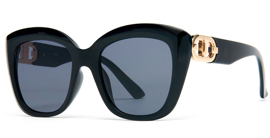 8988 -  Plastic Sunglasses with decoration on temple