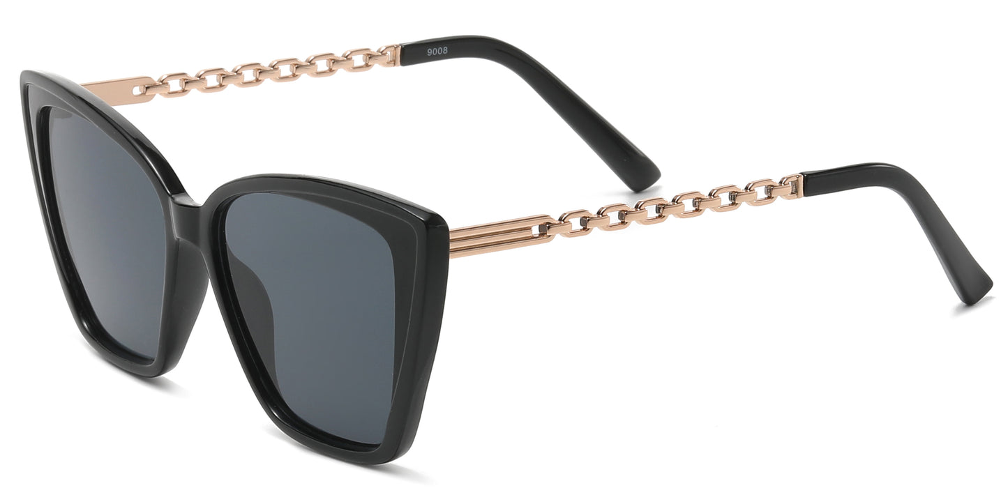 9008 - Fashion Plastic Cat Eye Sunglasses