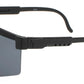 9016 - Plastic One Piece Sports Rimless Sunglasses