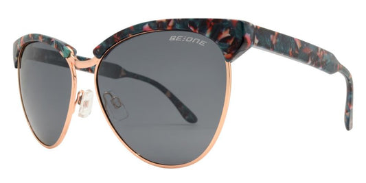 Wholesale - PL Anabel - Polarized Classic Horn Rimmed Half Frame Plastic Sunglasses - Dynasol Eyewear