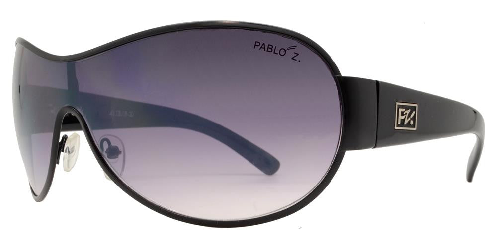 Wholesale - PZM Argo - One Piece Shield Round Metal Sunglasses - Dynasol Eyewear