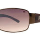 Wholesale - PZM Beluga - One Piece Shield Square Metal Sunglasses - Dynasol Eyewear