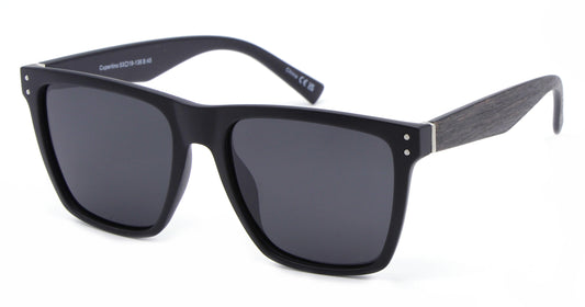 PL Cupertino - Polarized Flat Top Square Plastic Sunglasses