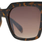 FC 6513 - Retro Large Square Plastic Sunglasses with Flat Lens
