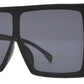 7985 OC - One Piece Flat Lens Flat Top Sunglasses
