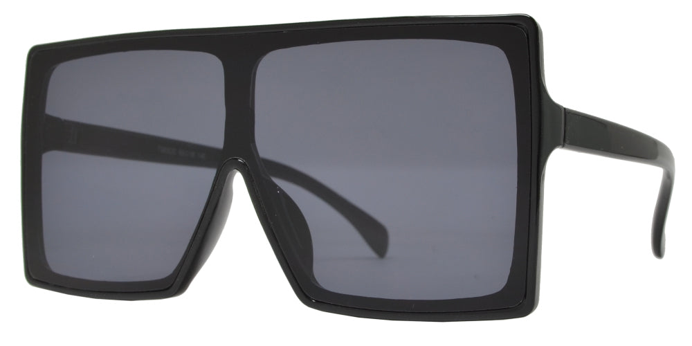 7985 OC - One Piece Flat Lens Flat Top Sunglasses