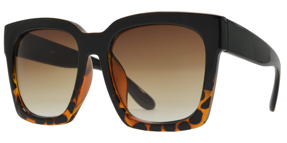 8888 - Fashion Square Oversized Plastic Sunglasses
