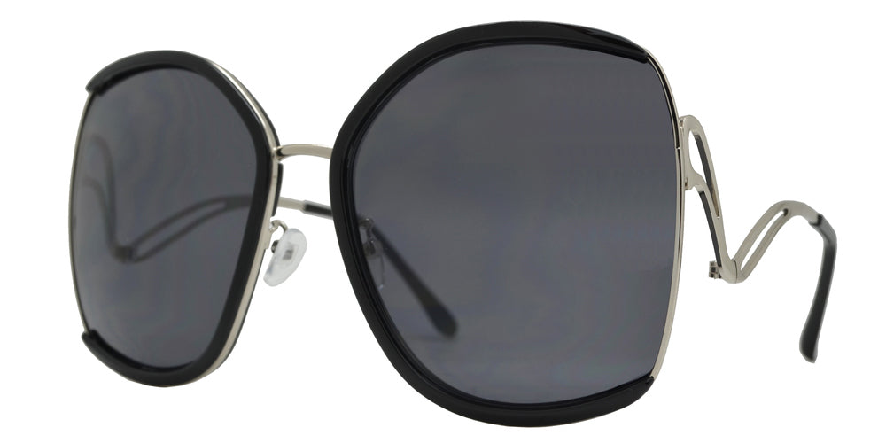 Wholesale - 8819 - Women's Oversize Fashion Butterfly Metal Sunglasses - Dynasol Eyewear