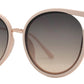 Wholesale - 8822 - Plastic Round Cut Out Flat Lens Cat Eye Sunglasses - Dynasol Eyewear