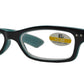 RS 1117 +1.75 - Small Classic Rectangular Two Toned Plastic Reading Glasses