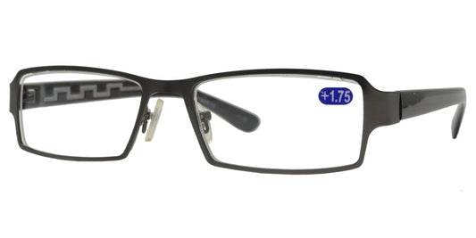 RS 1378 - Rectangular Metal Reading Glasses